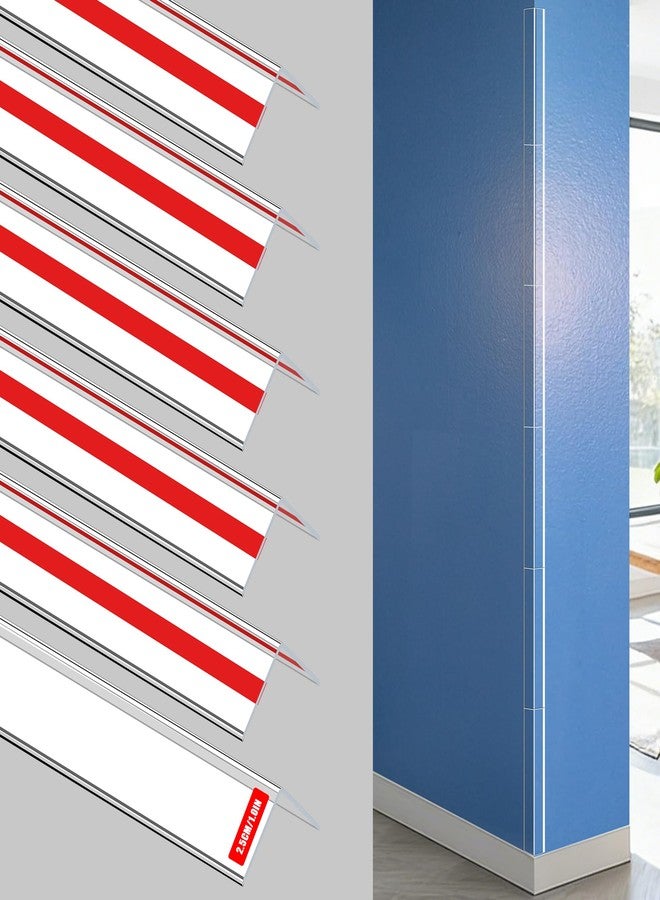 Frychee 6PCS Clear Self-Adhesive Night Stand Corner Protectors，Corner Guards & Edge Protector for Wall Door Frame Cabinet Baseboard & Door, Table, Stair (2.5x40.6cm/1.0x16in) - Image 1