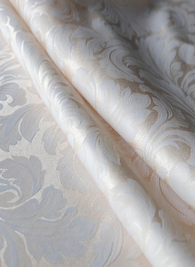 Tektrum Heavy Duty 60 X 102 inch Rectangular Damask Jacquard Tablecloth Table Cover - Waterproof/Spill Proof/Stain Resistant/Wrinkle Free - Great for Banquet, Parties, Dinner, Wedding (Beige) - Image 5
