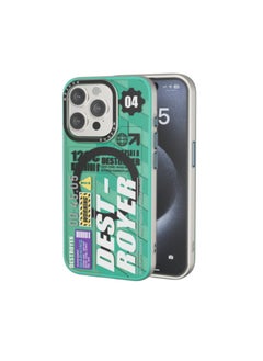 Mezone Destroyer iPhone 14 Pro Max MagSafe Case, Shockproof & Anti-Yellowing Phone Case Reinforced Corners with Airguard, Green  - Image 1