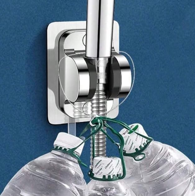 Twaraa TWARA Adhesive Adjustable Shower Head Holder Wall Mount Bracket Hand Shower Holder for Bathroom and Toilet Nail and Screw Free, no Drill Needed for Shower Holder Wall Mount Shower Bracket(1Pcs) - Image 4