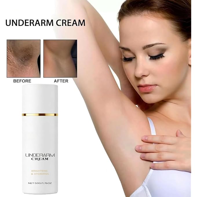 YOOJ Underarm Brightening Cream, 1.76 OZ Hydrating Smoothing Body Brightening Cream, Niacinamide & Tranexamic Acid Infused Skin Tone Evening Cream for Armpit Elbows Knees - Image 2