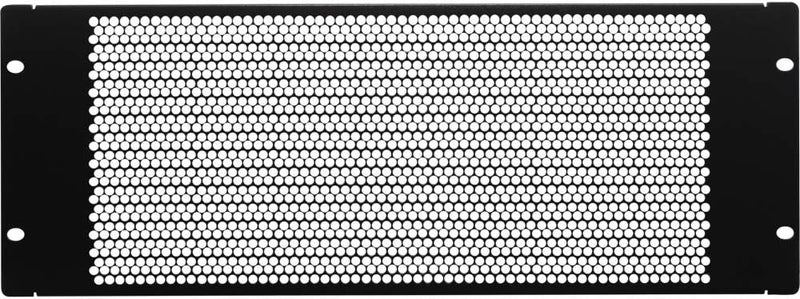 Navepoint 4U Blank Rack Mount Panel Spacer with Venting for 19-Inch Server Network Rack Enclosure Or Cabinet Black - Image 1