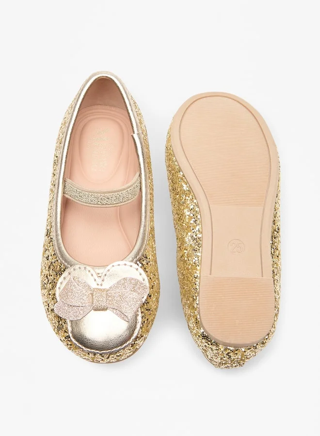 Disney Girls Minnie Mouse Applique Slip-On Mary Jane Shoes