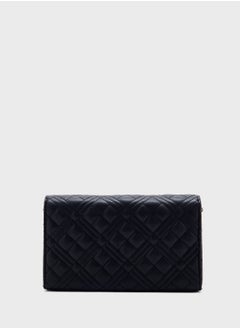 Love Moschino Chain Detailed Flap Over Clutche  - Image 2