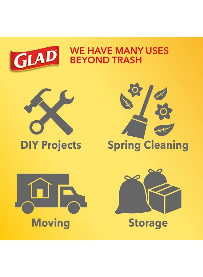 Glad ForceFlex Tall Kitchen Drawstring Trash Bags, 13 Gal, OdorShield, 40 Ct - Image 4