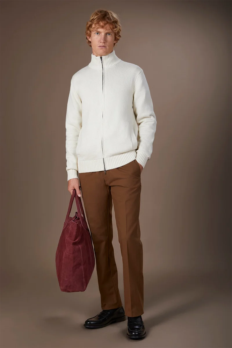 Doppelganger  Men's 100% cotton cardigan - Off White for Men | Best Price UAE