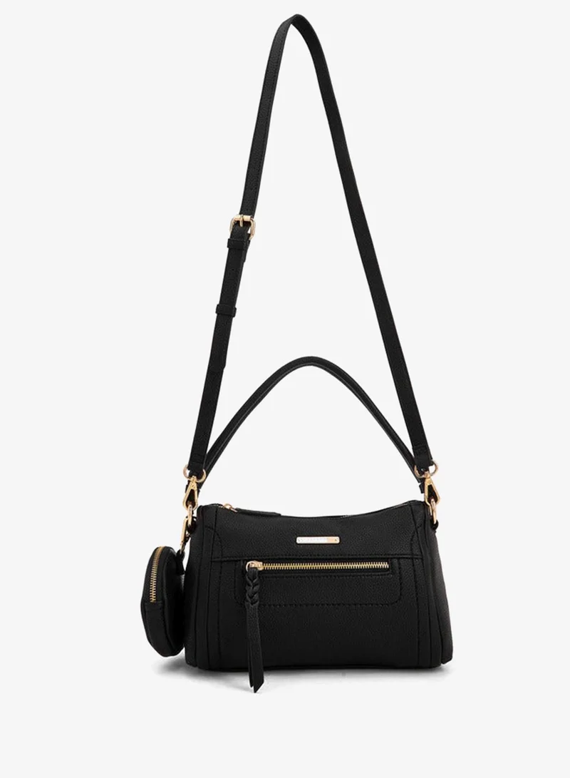Celeste Textured Shoulder Bag With Pouch