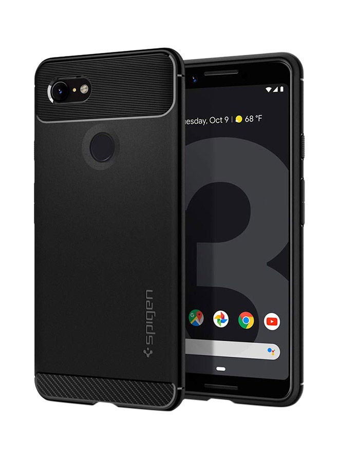 NIBEMINENT Rugged Armor Protective Cover For Google Pixel 3 Matte Black - Image 1