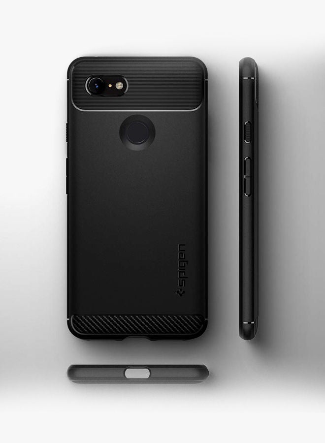NIBEMINENT Rugged Armor Protective Cover For Google Pixel 3 Matte Black - Image 2
