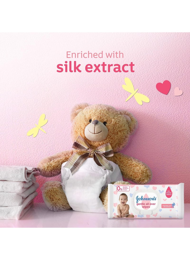 Johnson's Gentle All Over Baby Wipes 72 - Image 3