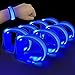 M.best Mbest 8pcs LED Light Up Bracelets Glow Flashing Wristbands Glow in The Dark Party Supplies for Wedding Raves Concert CampingSporting Events Party Blue - Image 2