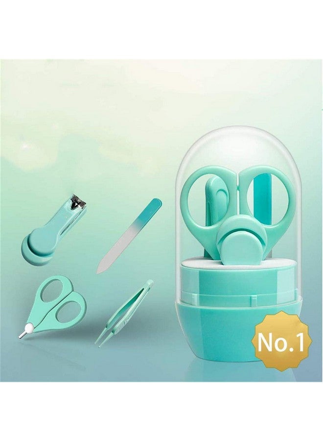 Emoly Baby Manicure Set, 4-in-1 Baby Grooming Kit, Premium Stainless Steel, Baby Nail Clippers, Scissor, File & Tweezer, Baby Nail Care Kit for Newborn, Infant & Toddler (Green) - Image 2