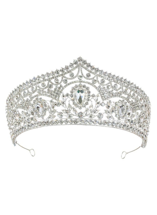 SAMKY Wedding Bridal Hair Accessories Rhinestone Tiara Crown Crystal Headpiece For The Bride - Image 1