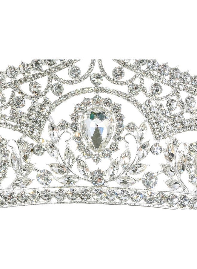 SAMKY Wedding Bridal Hair Accessories Rhinestone Tiara Crown Crystal Headpiece For The Bride - Image 3