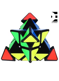 D ETERNAL D ETERNAL Speed Cube Pyraminx Pyramid Cube 3x3 High Speed Triangle Puzzle Cubes, Black,for Adult  - Image 3