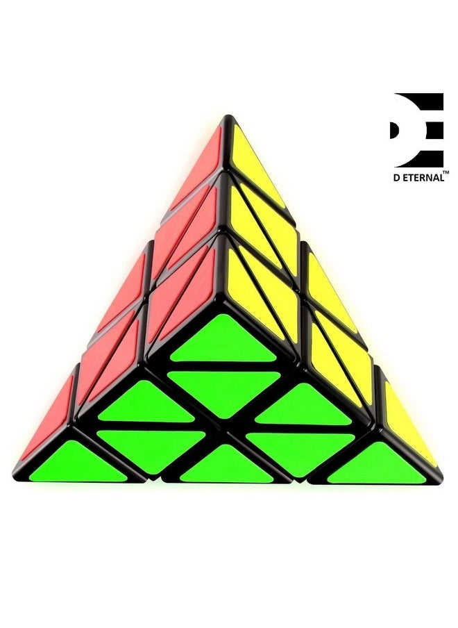 D ETERNAL - D ETERNAL Speed Cube Pyraminx Pyramid Cube 3x3 High Speed Triangle Puzzle Cubes, Black,for Adult - Image 1