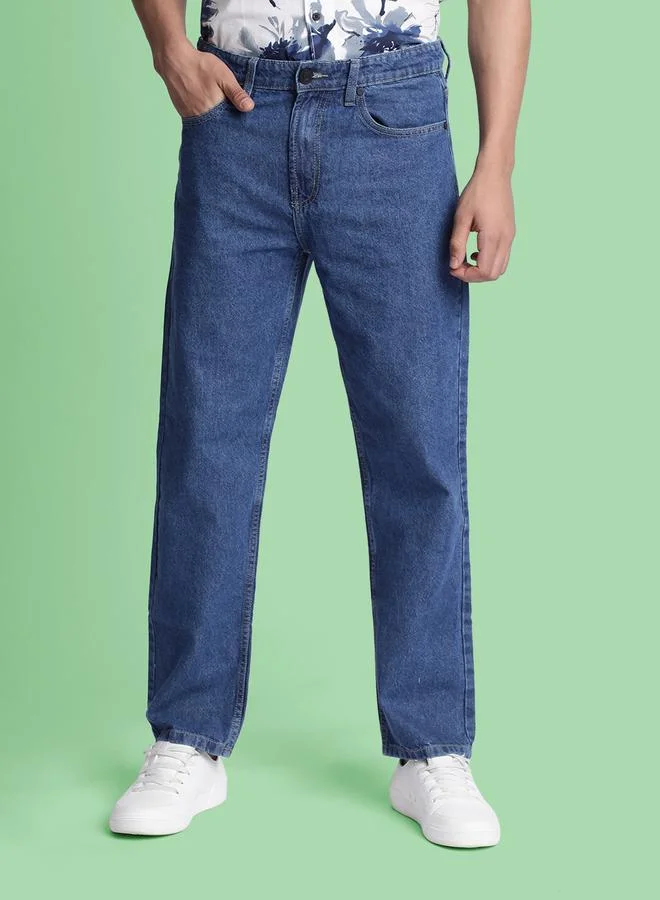 Styli Men Pure Cotton Relaxed Fit Jeans By Bene Kleed