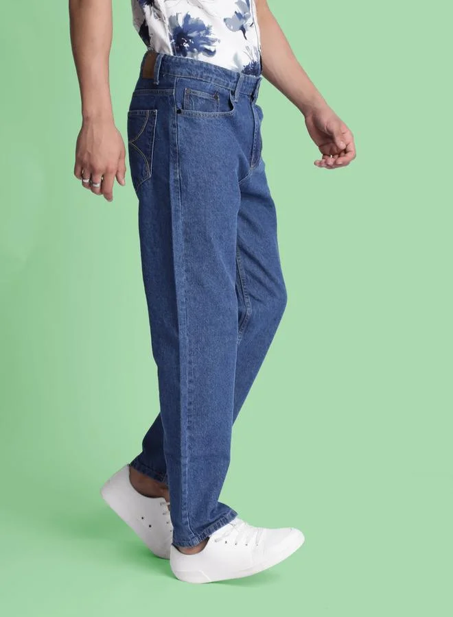 Styli Men Pure Cotton Relaxed Fit Jeans By Bene Kleed
