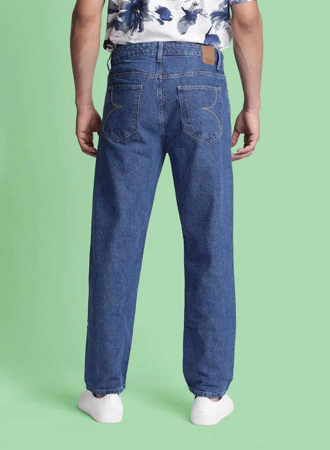 Styli Men Pure Cotton Relaxed Fit Jeans By Bene Kleed