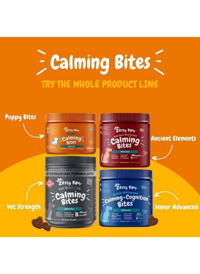 Zesty Paws Calming Chews For Dogs Composure & Relaxation For Everyday Stress & Separation Peanut Butter 90 Count  - Image 5