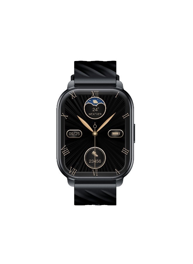 ITEL 340 mAh Fit O18 Smart Watch – 2.01" HD Touch Screen with Bluetooth Calling, IP68 Waterproof & 15-Day Battery Black - Image 1