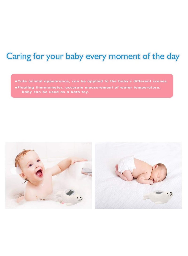 KASTWAVE Baby Bath Thermometer Room Temperature| Water Thermometer|Kids' Bathroom Safety Products| Baby Bath(Seal Shape)℃/℉, LCD  - Image 5