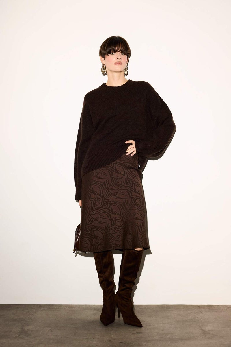 DeFacto Oversize Fit Crew Neck Knit Pullover - Image 2