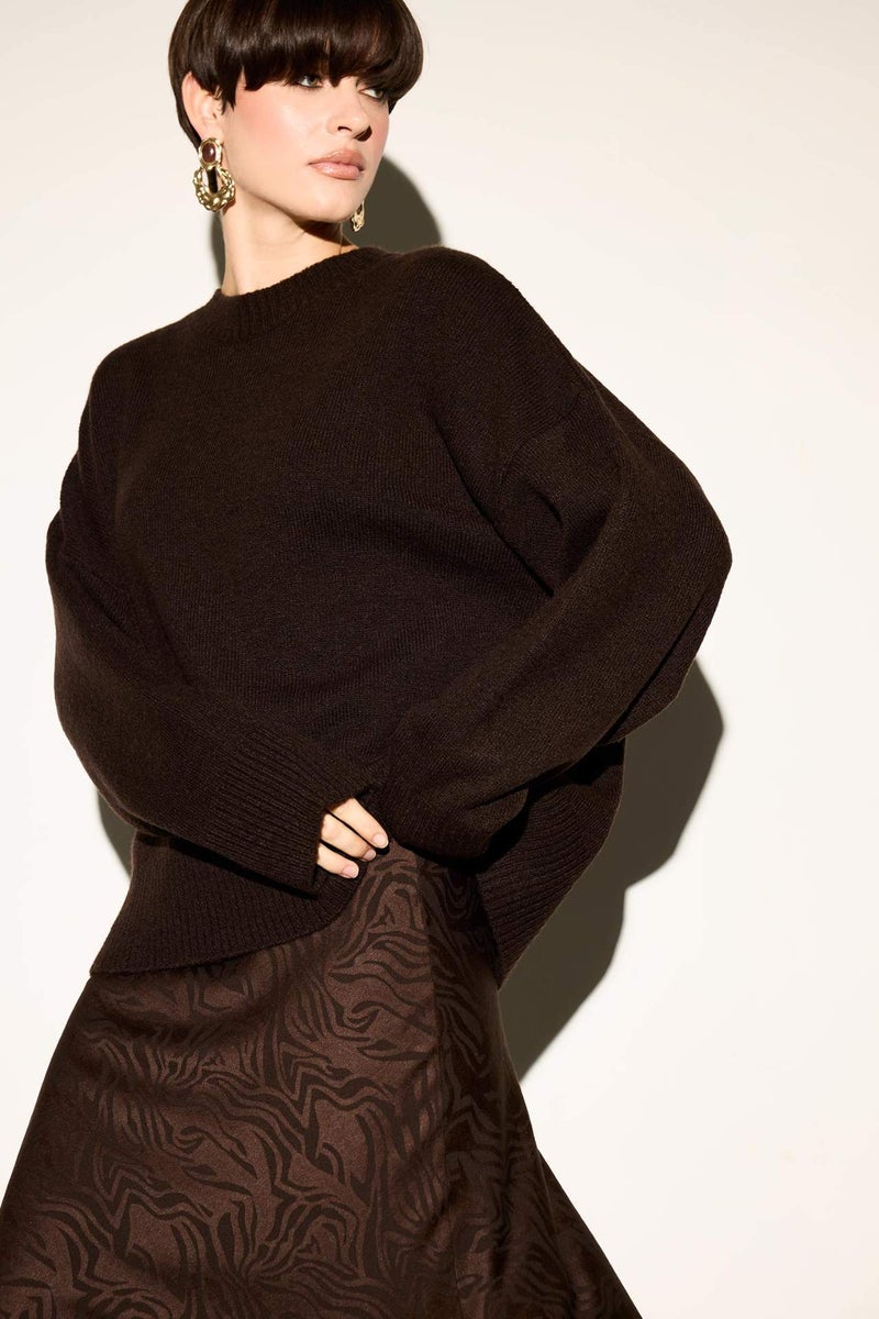 DeFacto Oversize Fit Crew Neck Knit Pullover - Image 3