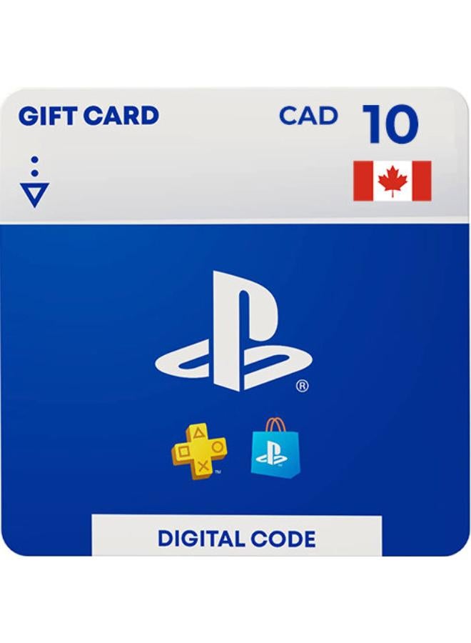 PlayStation Store DIgital Code Gift Card - Canada  10 USD