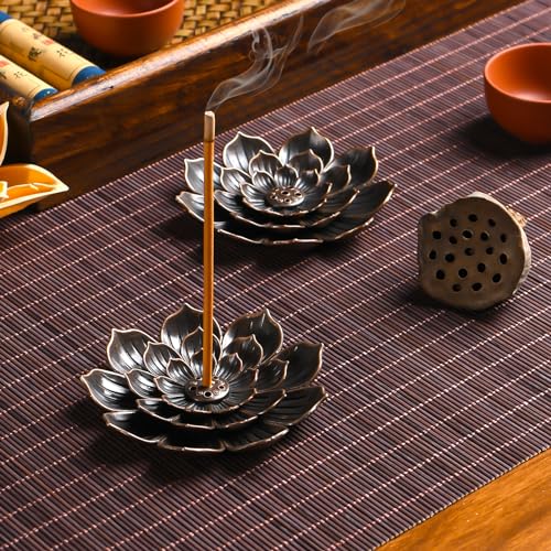 SLKIJDHFB Incense Burner - Incense Stick Holder 6 Incense Holes with Detachable Ash Catcher - Image 3
