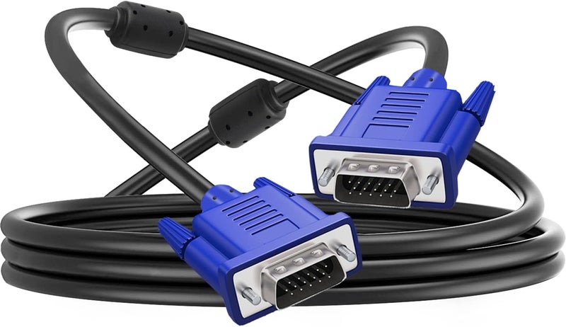 PASOW VGA to VGA Monitor Cable HD15 Male to Male for TV Computer Projector (10 Feet) - Image 1