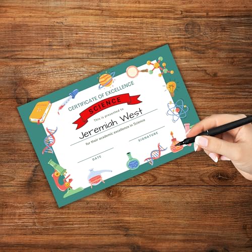 Lashicorn Science Certificate of Excellence Award 30pk 6x9” Class Recognition for STEM Student End of Year Project Fair Elementary Discovery Teacher - Image 4