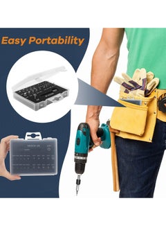 SYOSI Damaged Screw Extractor Set, 22 Pcs Easy out All-purpose Hss Broken Stripped Screw Remover Extractor Kit with Magnetic Extension Bit Holder Socket Adapter  - Image 4