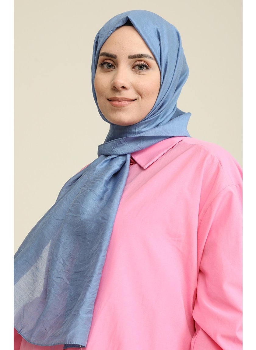 Sefa Merve Madame Mary Aerobin Shawl 19078-11 Denim Blue  - Image 1