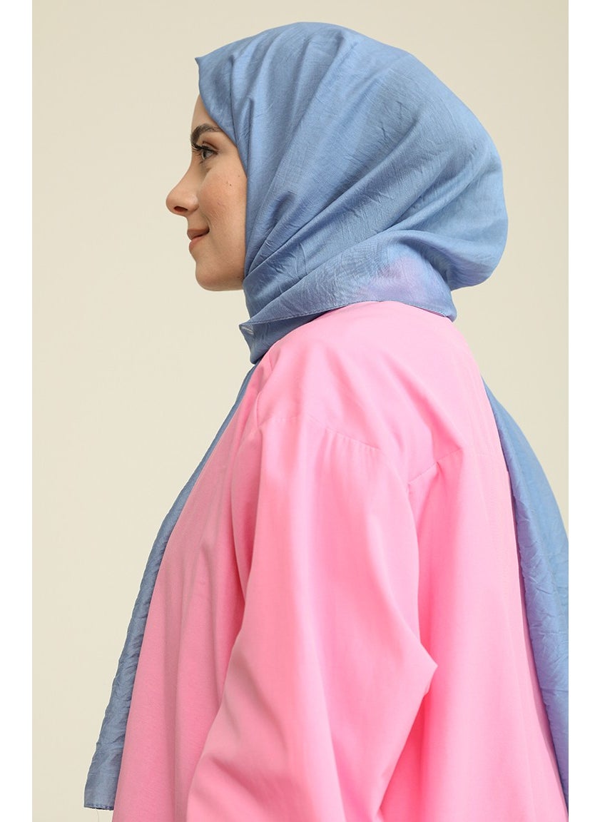 Sefa Merve Madame Mary Aerobin Shawl 19078-11 Denim Blue  - Image 3