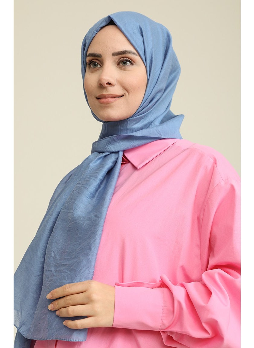 Sefa Merve Madame Mary Aerobin Shawl 19078-11 Denim Blue  - Image 2