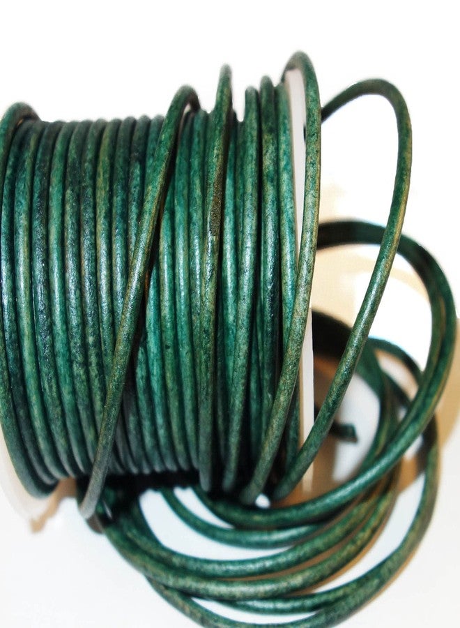 Cords Craft Thin Leather Cord 1mm Necklace for Jewelry Making, Crafts, Pendant, Bracelet, String Cording for DIY Projects Vintage Color Roll of 21.87 Yards, Vintage Green - Image 4