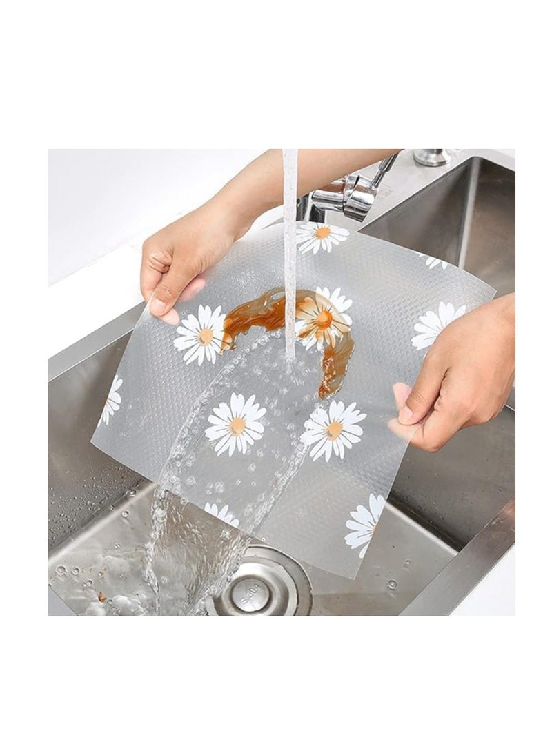 رول مفرش للادراج والارفف  غير لاصق ومضاد للماء.  قابلة للغسل وقابلة لاعادة الاستخدام؛ للثلاجة، وخزانة الملابس، ورف الاسلاك، وصندوق الادوات، وخزانة الطعام، والمكتب-متعدد الاشكال-5م - Image 3