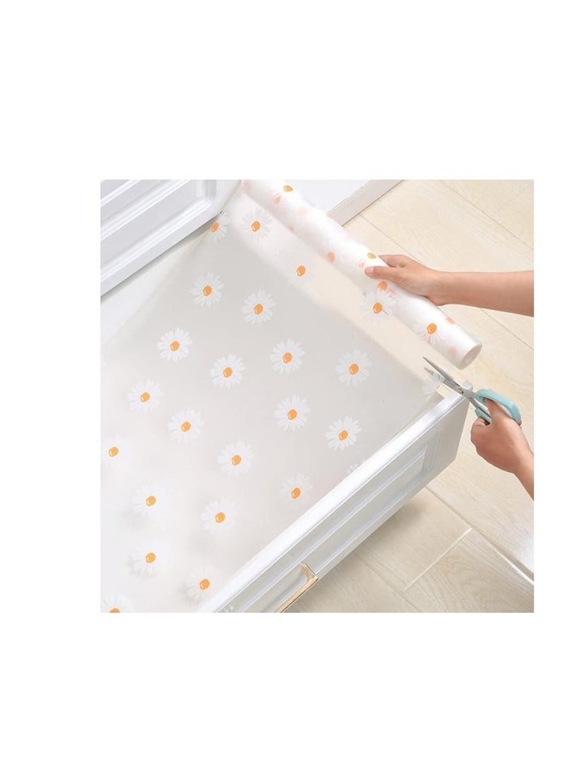 رول مفرش للادراج والارفف  غير لاصق ومضاد للماء.  قابلة للغسل وقابلة لاعادة الاستخدام؛ للثلاجة، وخزانة الملابس، ورف الاسلاك، وصندوق الادوات، وخزانة الطعام، والمكتب-متعدد الاشكال-5م - Image 4