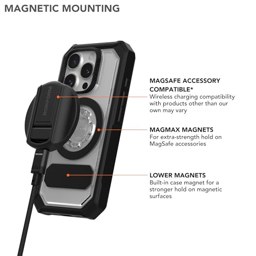 Rokform Case Compatible with iPhone 16 Pro, Crystal Series, Magnetic Cover (Clear) - Image 5