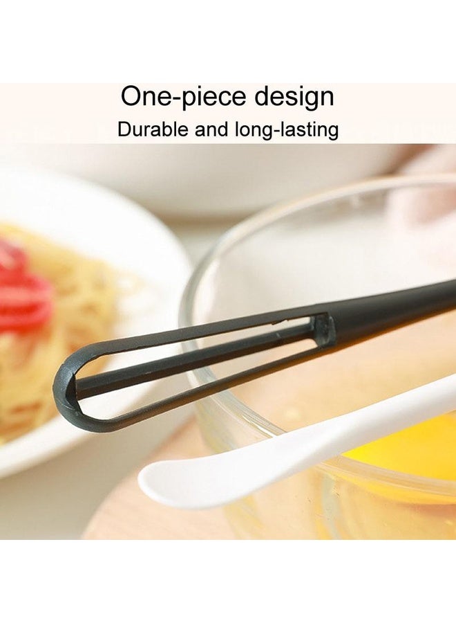 HuHa 5pcs Household Mini Whisk With Small Spoon Kitchen Multifunctional Stirring Stick(White) - Image 5