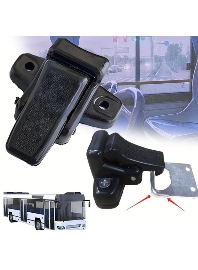 1pc RV Window Glass Lock Buckle Durable Black Plastic Secure Hold Easy Installation - Image 2