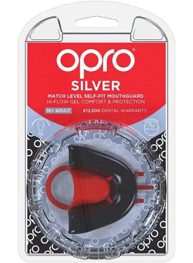 OPRO Self-fit Adult Mouthguard - Match level mouthguard with durable outer layer for enhanced impact protection and a flexible inner layer for supreme comfort and fit, Black/Red - Image 4