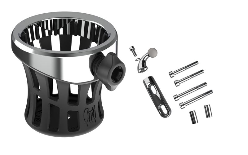 GEN 2 Drink Holder with Perch Mount Chrome Drink Holder with Chrome Mount