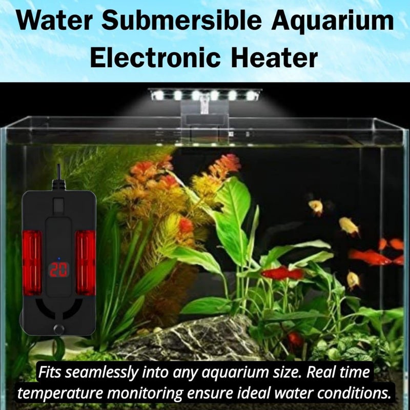 rizopets electronic aquarium heater 150 watts led heater aquarium fish tank - Image 2