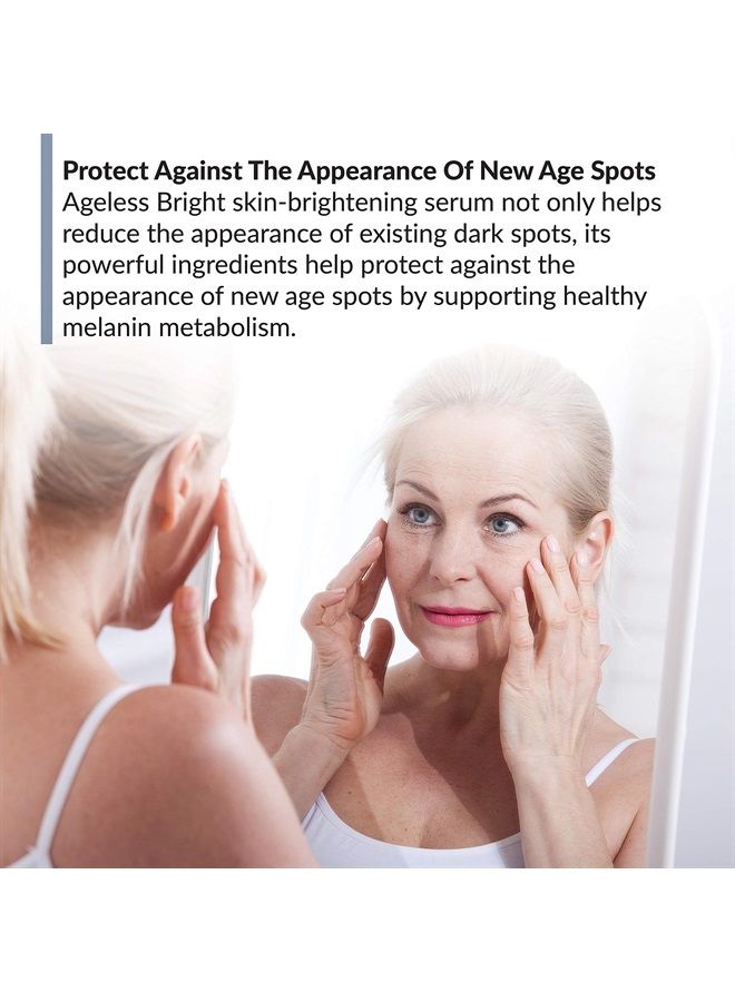 BioTrust Ageless Bright Skin Brightening Serum, Helps Reduce the Appearance of Dark Spots for Smoother, Younger, More Even Look to Reveal a Brighter Complexion Naturally, 1 fl. oz. - Image 3
