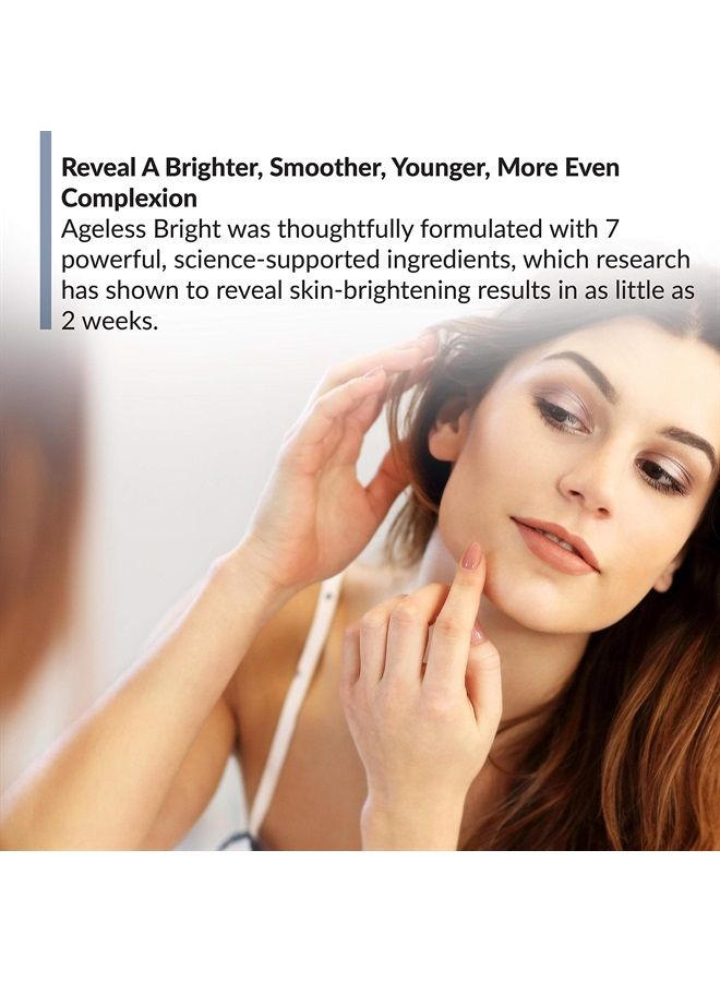 BioTrust Ageless Bright Skin Brightening Serum, Helps Reduce the Appearance of Dark Spots for Smoother, Younger, More Even Look to Reveal a Brighter Complexion Naturally, 1 fl. oz. - Image 2