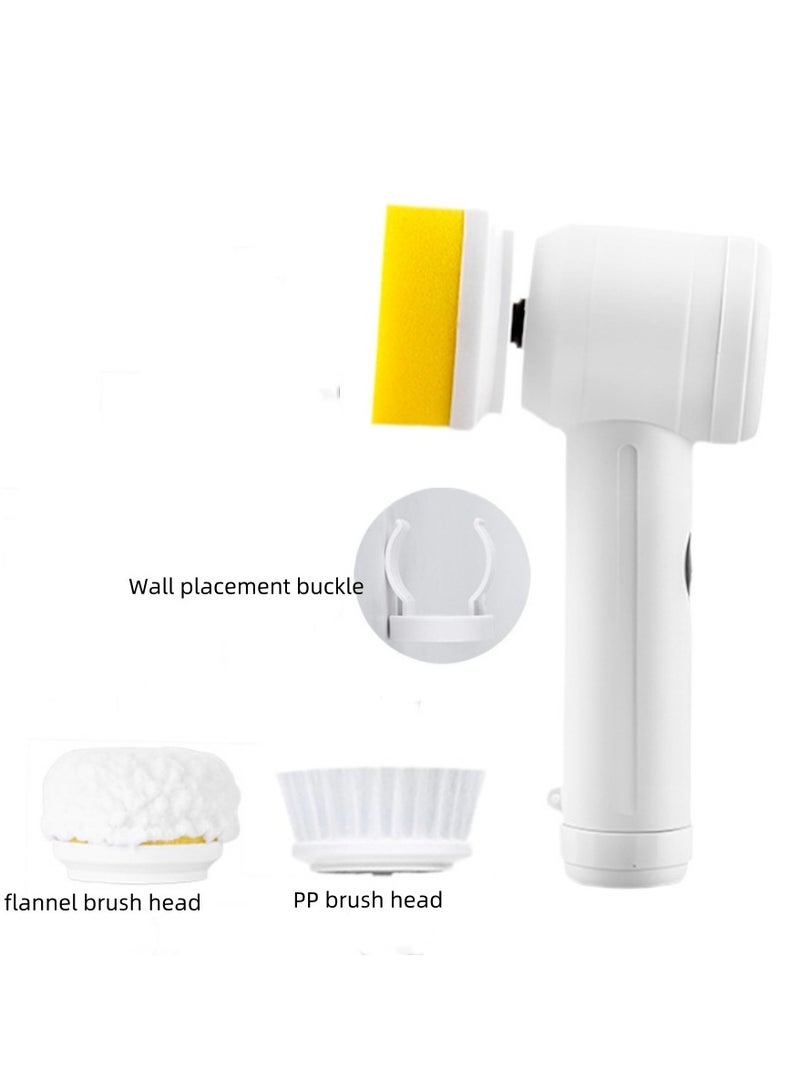 Electric Rotary Cleaning Brush, Also Known As An Electric Cleaning Brush. It Comes With 3 Replaceable Brush Heads And Is A Cordless And Waterproof Brush. It Is An Electric Scrubber Used For Cleaning Bathrooms, Balconies, Kitchens, Doing The Dishes, Etc., And For Cleaning Sinks.  - Image 4