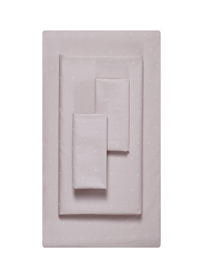 طقم ملاءات فيرا وانغ - مقاس كوين، مفروشات فاخرة من القطن الساتان، 800 خيط، ديكور منزلي ناعم وأملس (لون وردي مزخرف، مقاس كوين) - Image 2