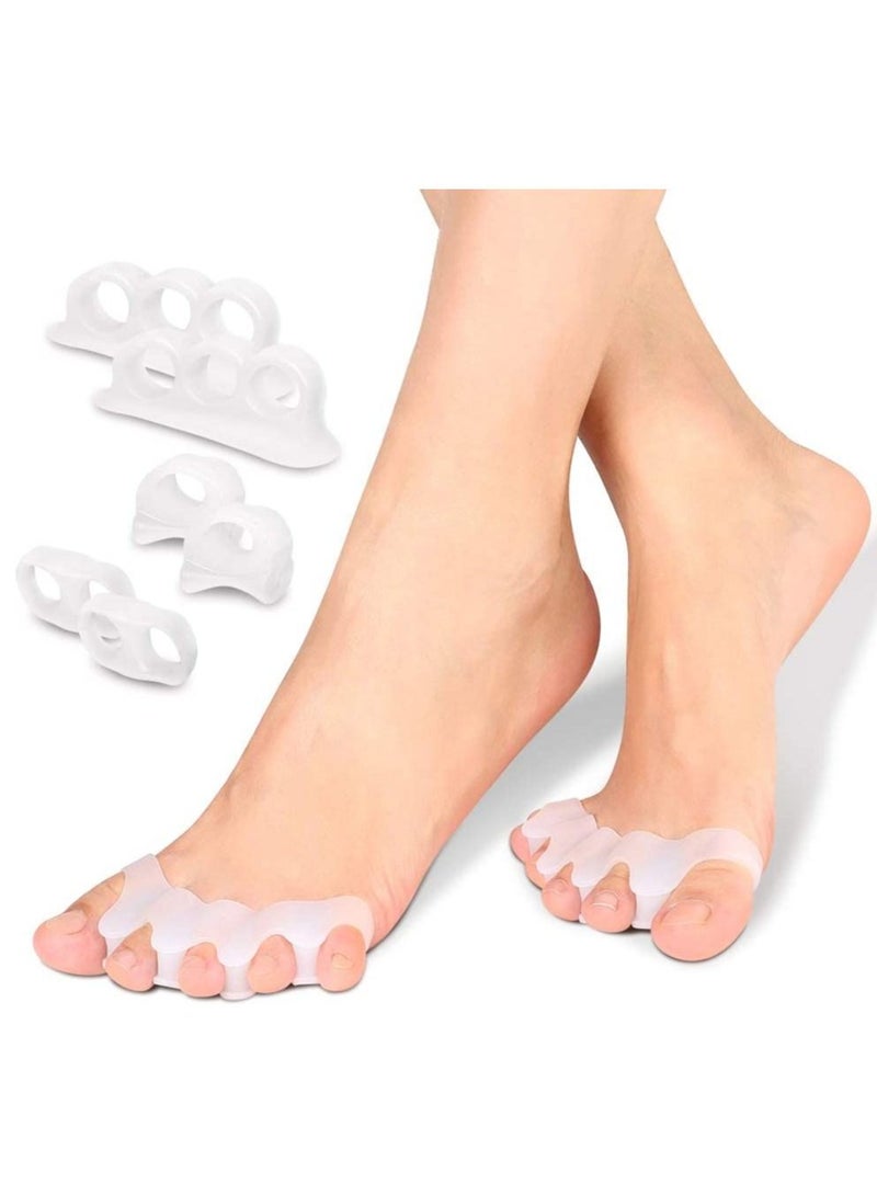 DubaiGallery Gel Toe Separator,Bestrice Toe Spacers Rubber Toe Stretchers Used for Sports Activities, Yoga Practice & Running for Men and Women Bunion Pain Relief Toe Straightener Achilles Stretcher (1 pair) - Image 4